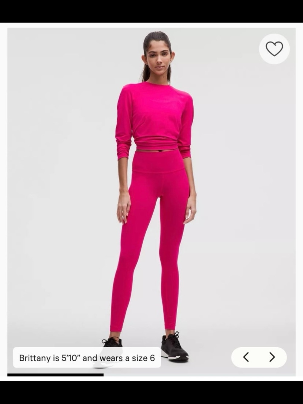 lululemon athletica Bright Pink High-Rise Leggings